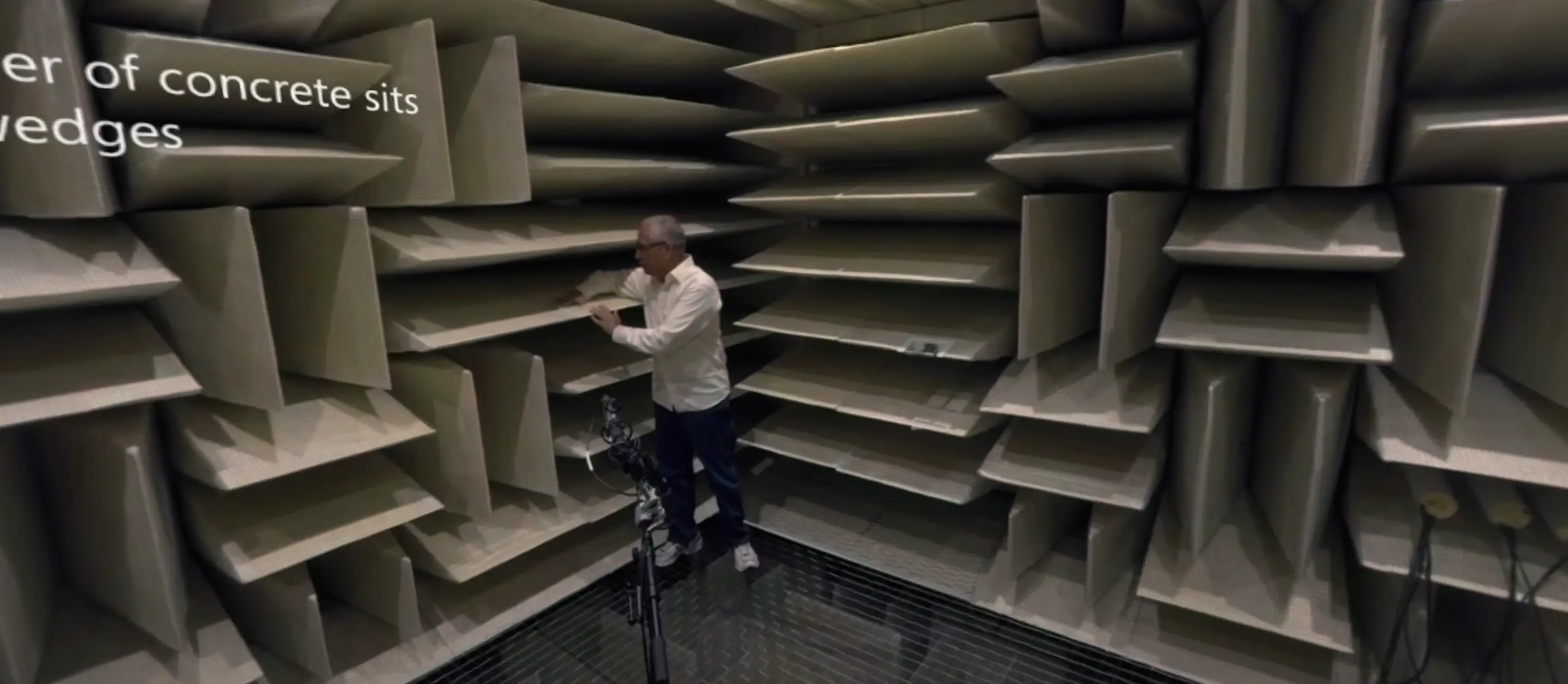 Take a look inside Microsoft's anechoic chamber.