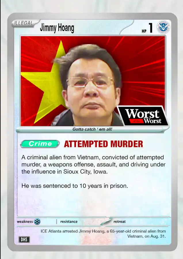 The Pokemone company has made it clear they are aware of the video (X/@DHSgov)