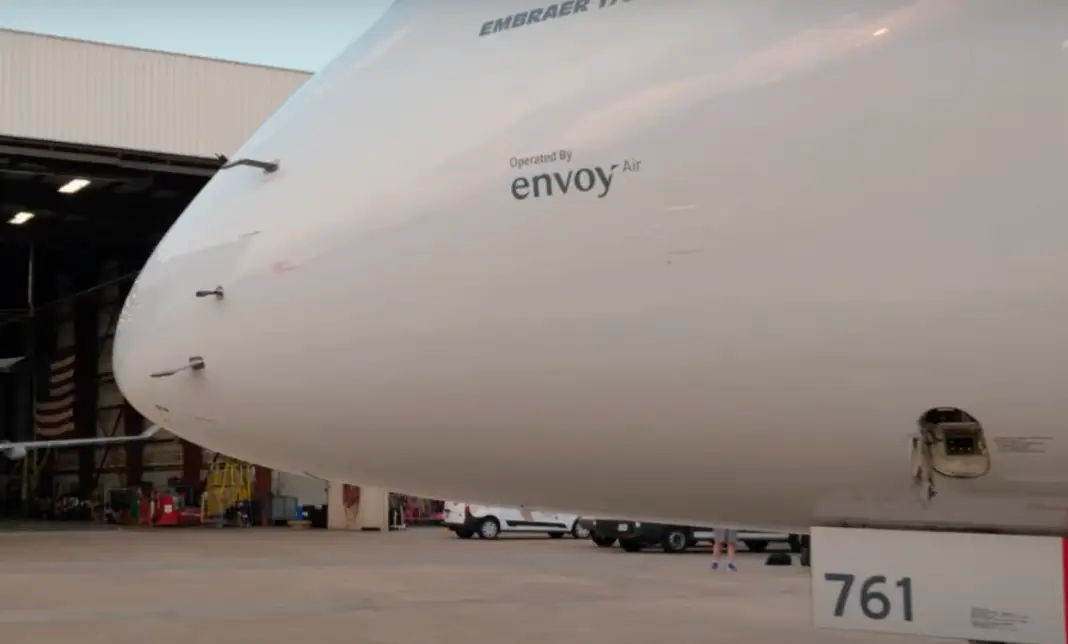 The incident took place on an Envoy plane (YouTube/Envoy) 