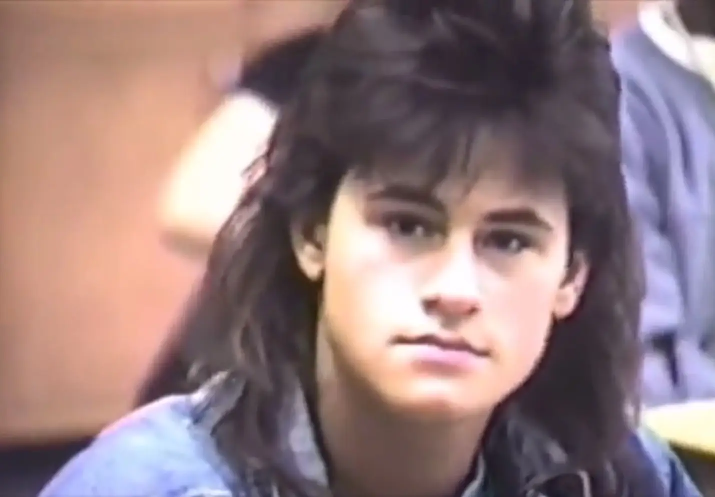 The students were filmed in their classroom in 1989.