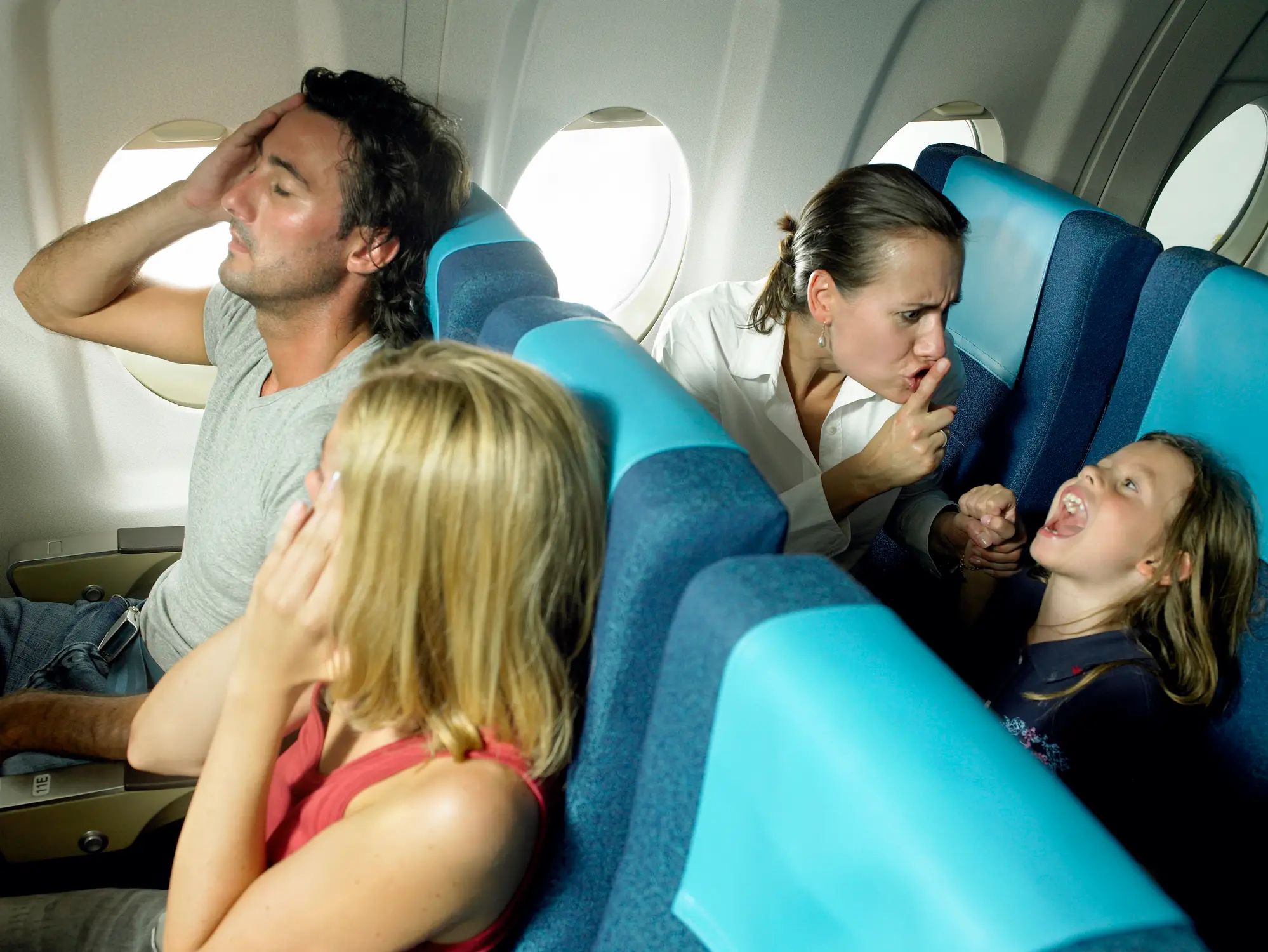 Does anyone really want to sit near to a stranger's kid on a plane let alone next to them. (Getty Stock Image)