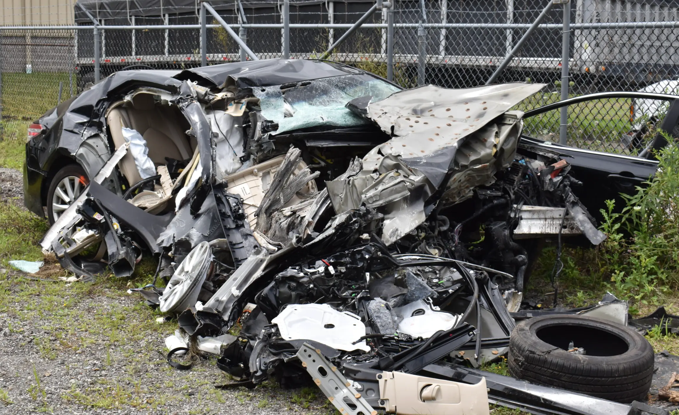 A picture of Mackenzie Shirilla's car after the crash (Cuyahoga County Prosecutor's Office)