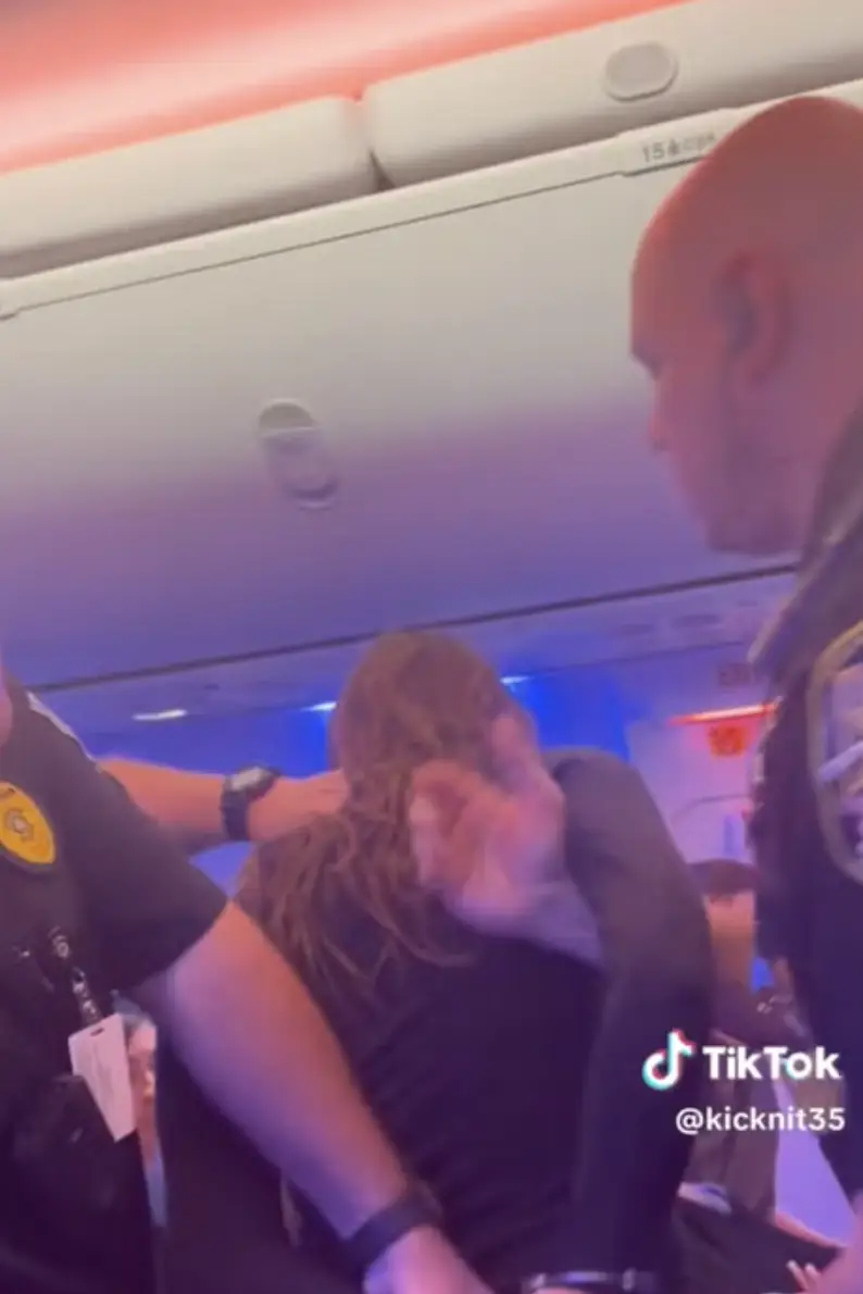 Eyewitnesses claimed the woman was ‘drunk’.