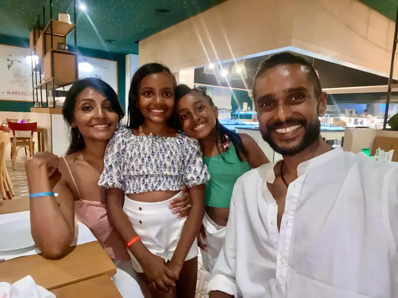 Sam with his family on holiday (Brain Tumour Research/PA Real Life)