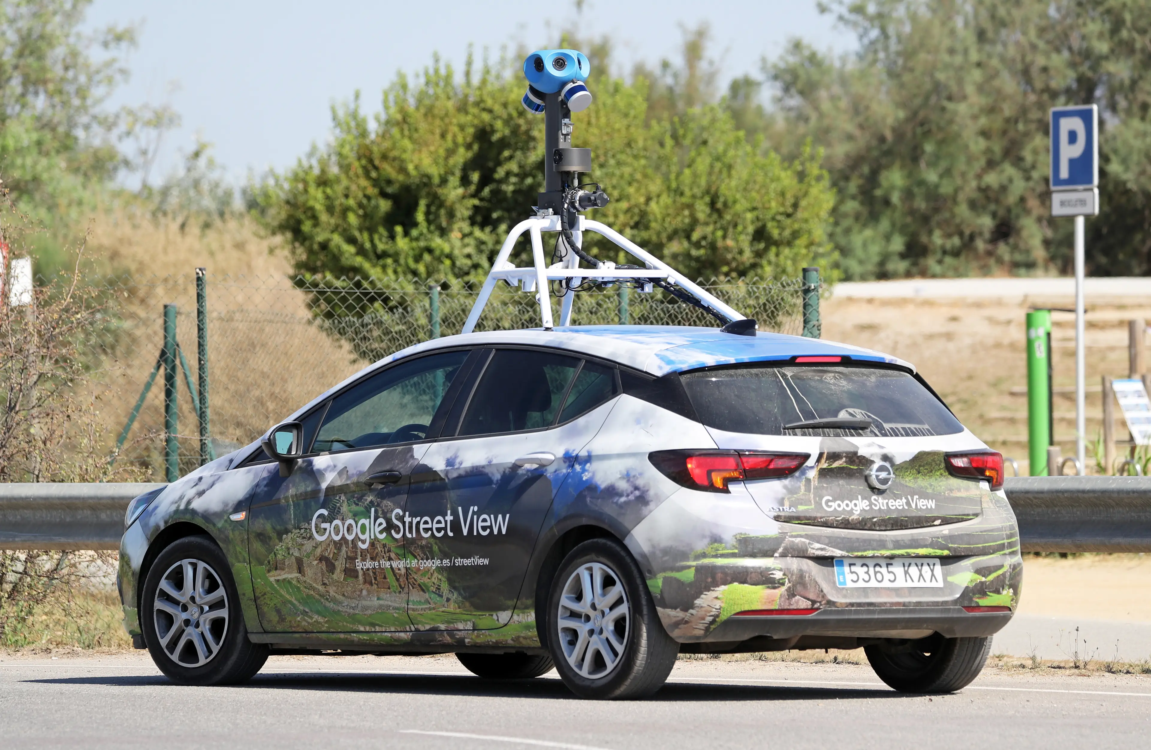It's hard to miss the Google StreetView car (Urbanandsport/NurPhoto via Getty Images)