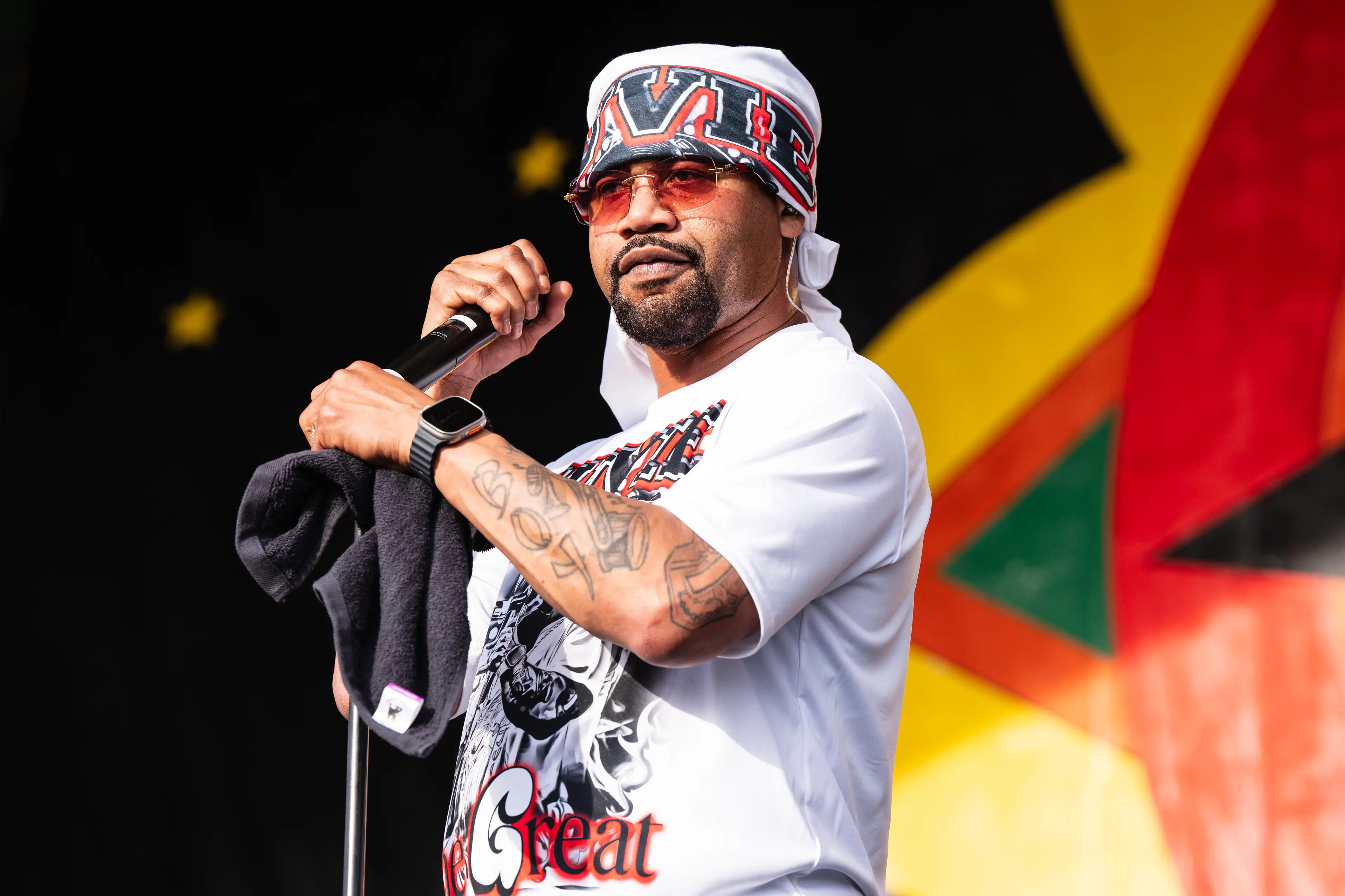 Juvenile stormed off the flight. (Erika Goldring/Getty Images)