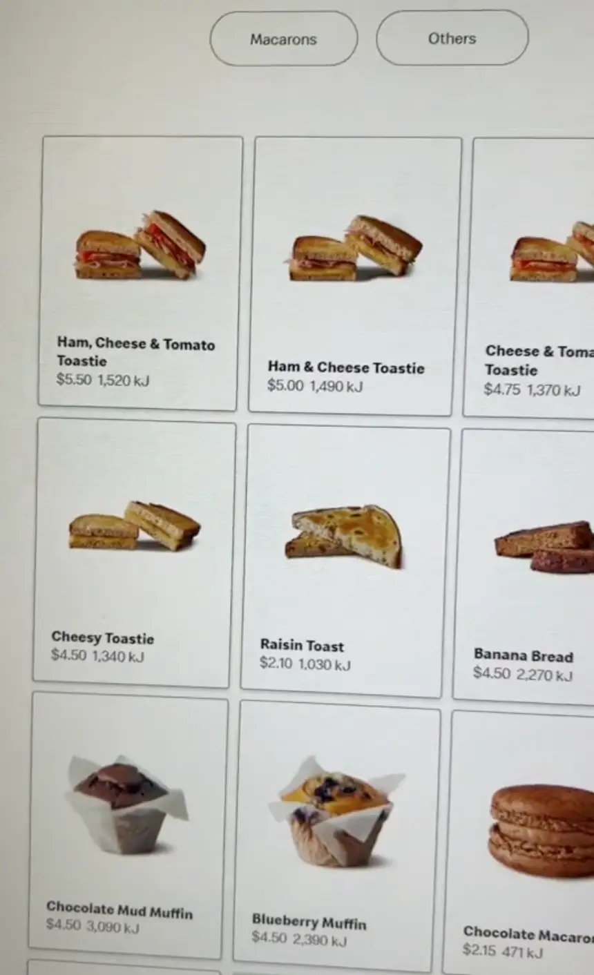 She spotted several items not available in the US.