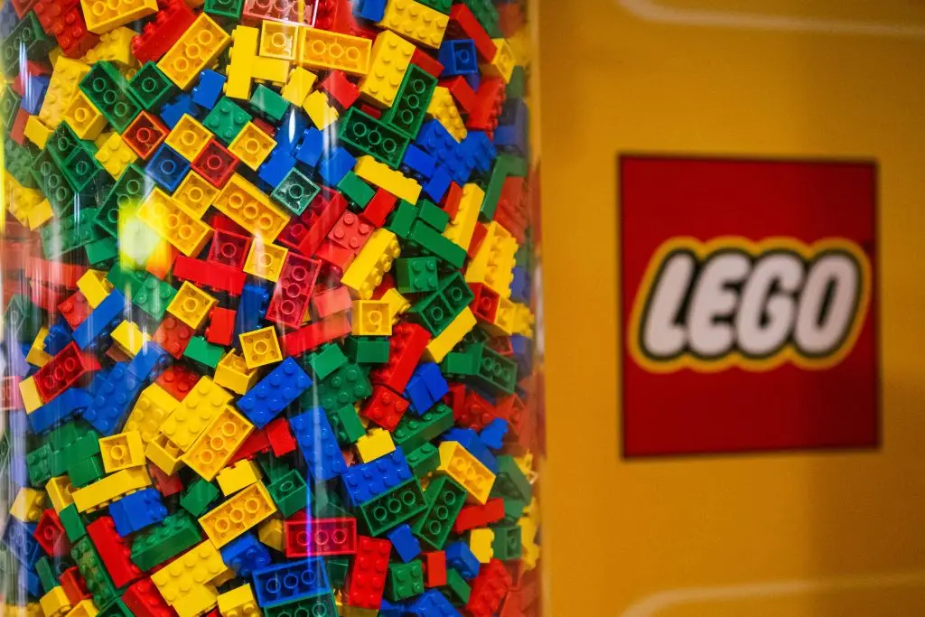 The LEGO founder came up with a new name for his business in 1935. (JONATHAN NACKSTRAND/AFP via Getty Images)
