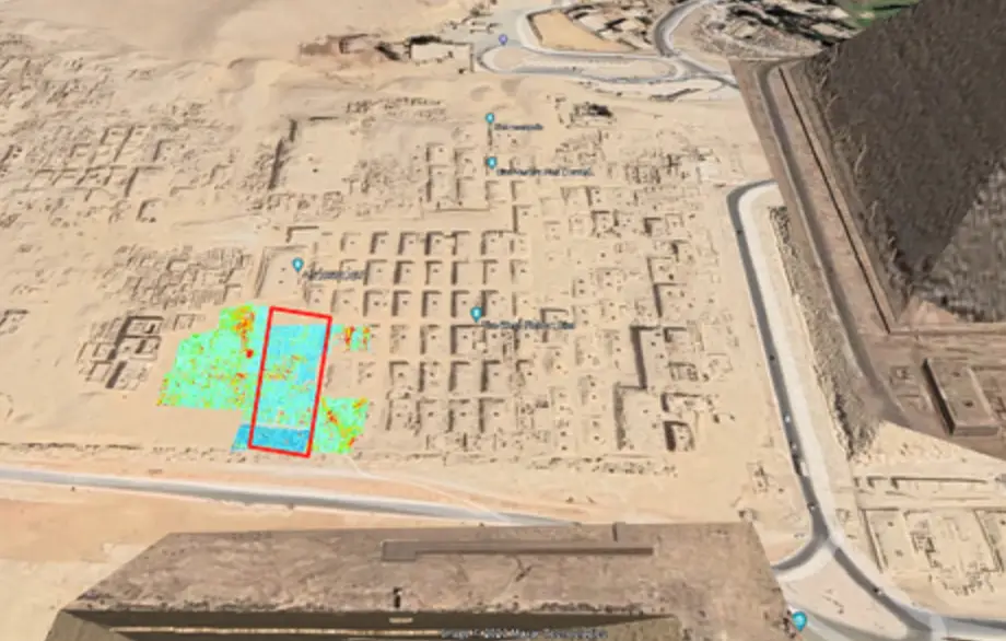 The structure is located near the Western Cemetery. (Google Maps/Archaeological Prospection)
