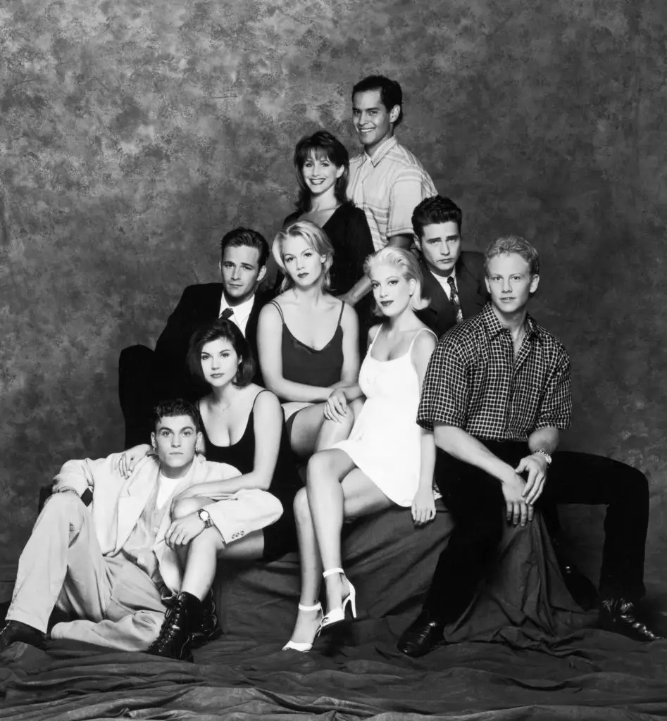 Thiessen said she 'didn't start making real money' until joining the cast of Beverly Hills, 90210. (Photo by Fox Broadcasting/Getty Images)