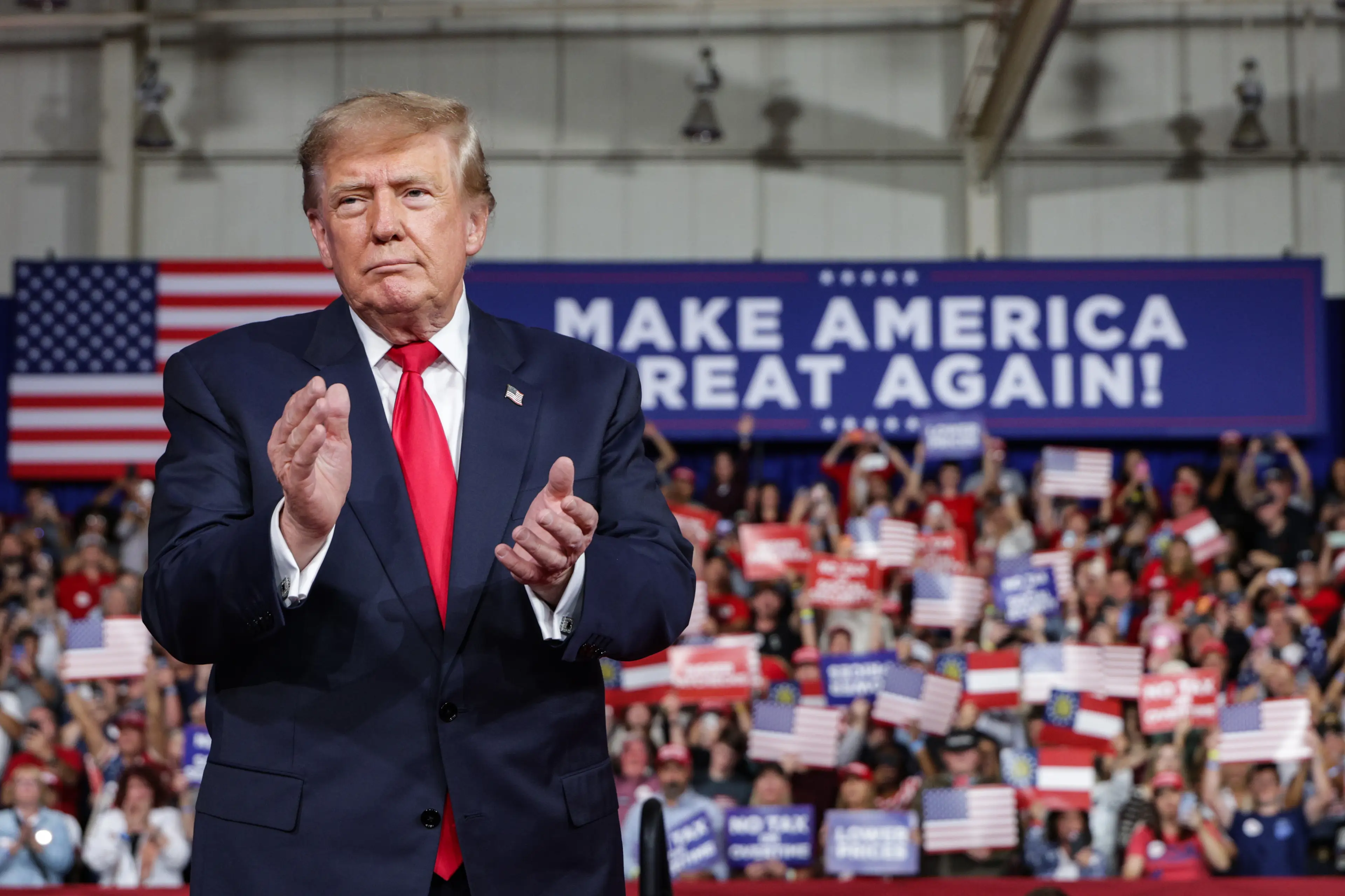Donald Trump has previously said he 'would love to run' for a third term (Alex Wong/Getty Images)