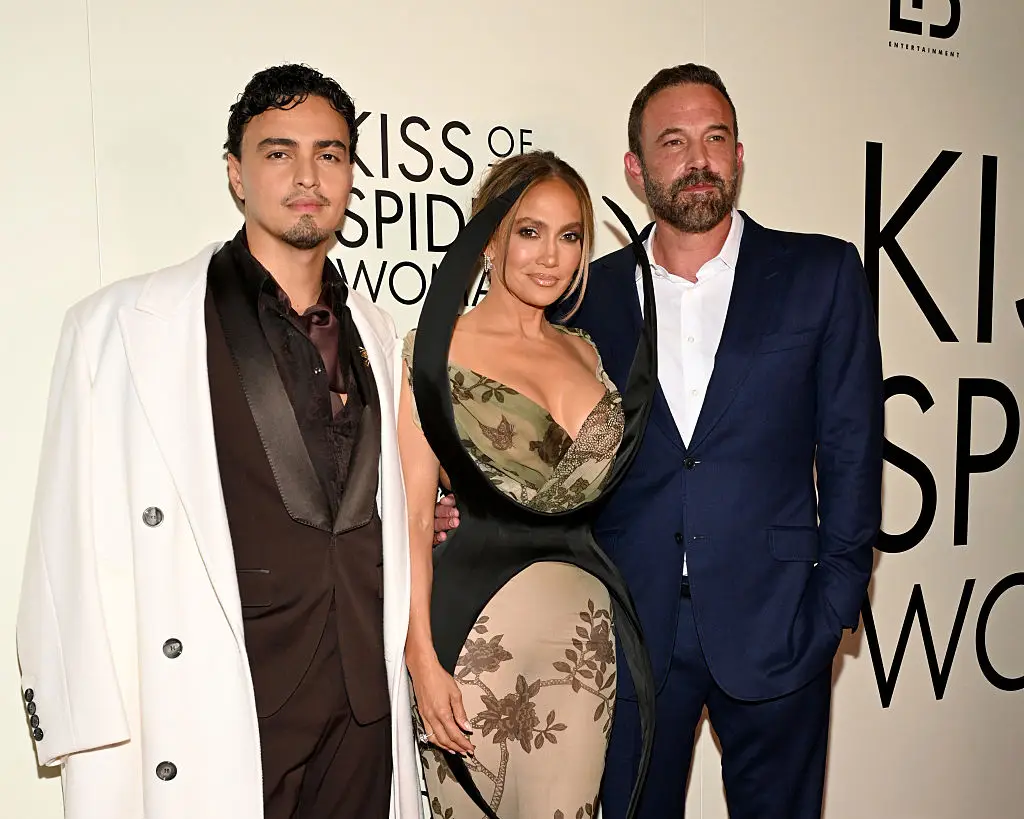 Tonatiuh, Jennifer Lopez and Ben Affleck at the film premiere of Kiss of the Spider Woman (Slaven Vlasic/Getty Images)