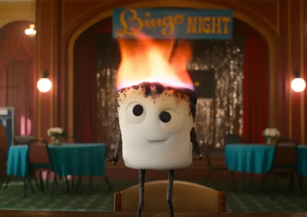 The marshmallow is Krasinski's daughter's IFs. (Paramount Pictures)