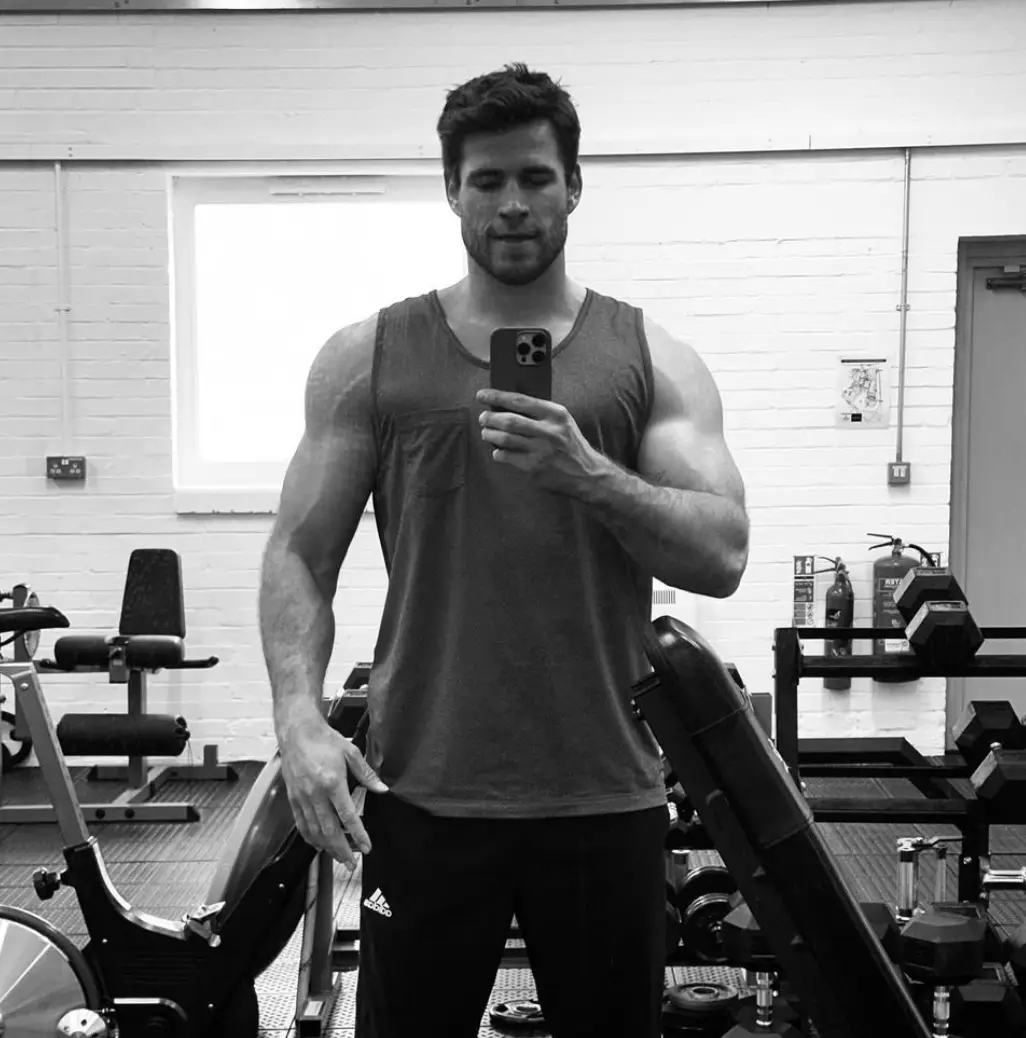 Liam Hemsworth has been promoting Land of Bad. Instagram/@liamhemsworth