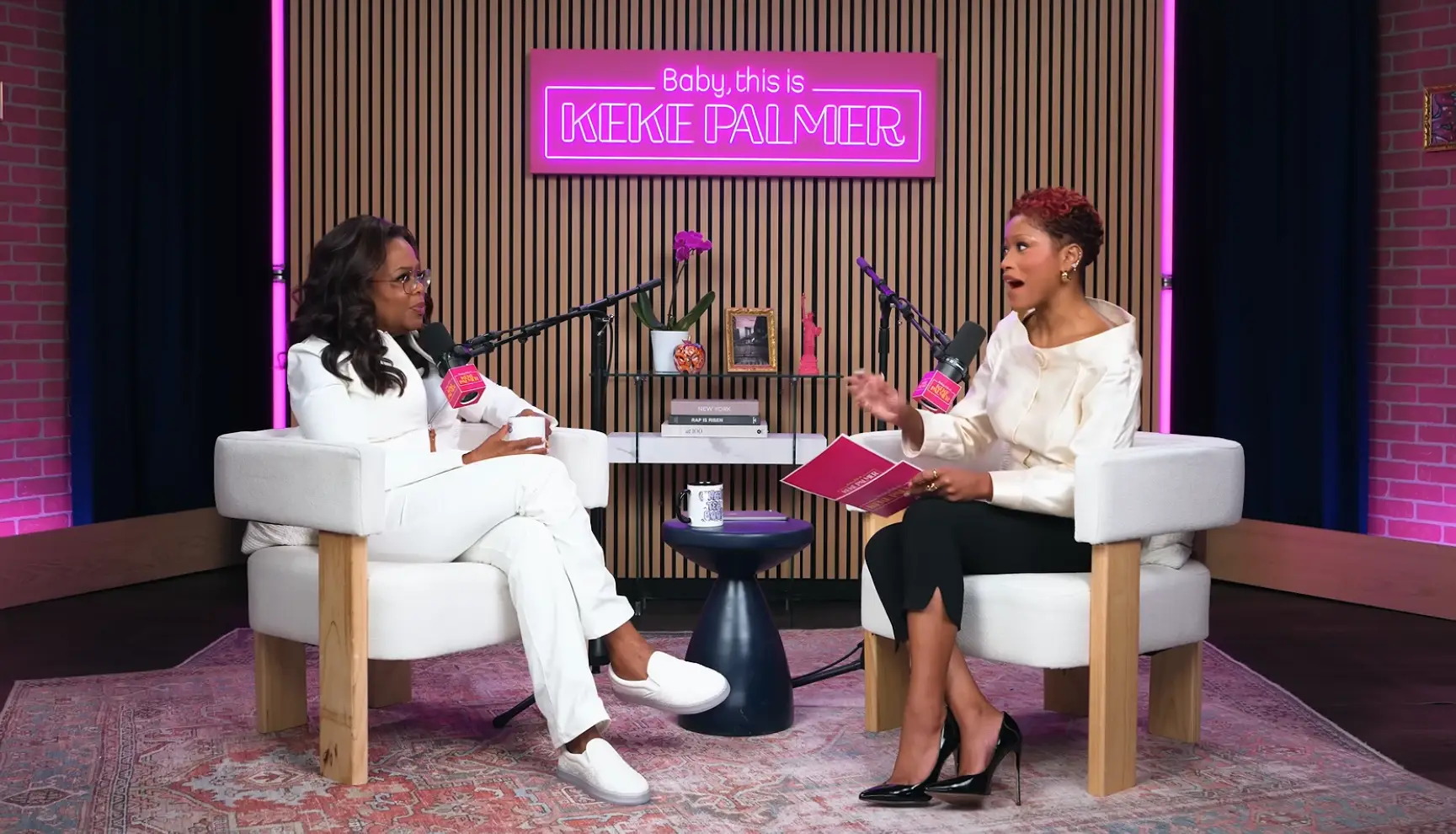 Oprah Winfrey was recently a guest on Keke Palmer's podcast (@BabythisisKekePalmer/YouTube)
