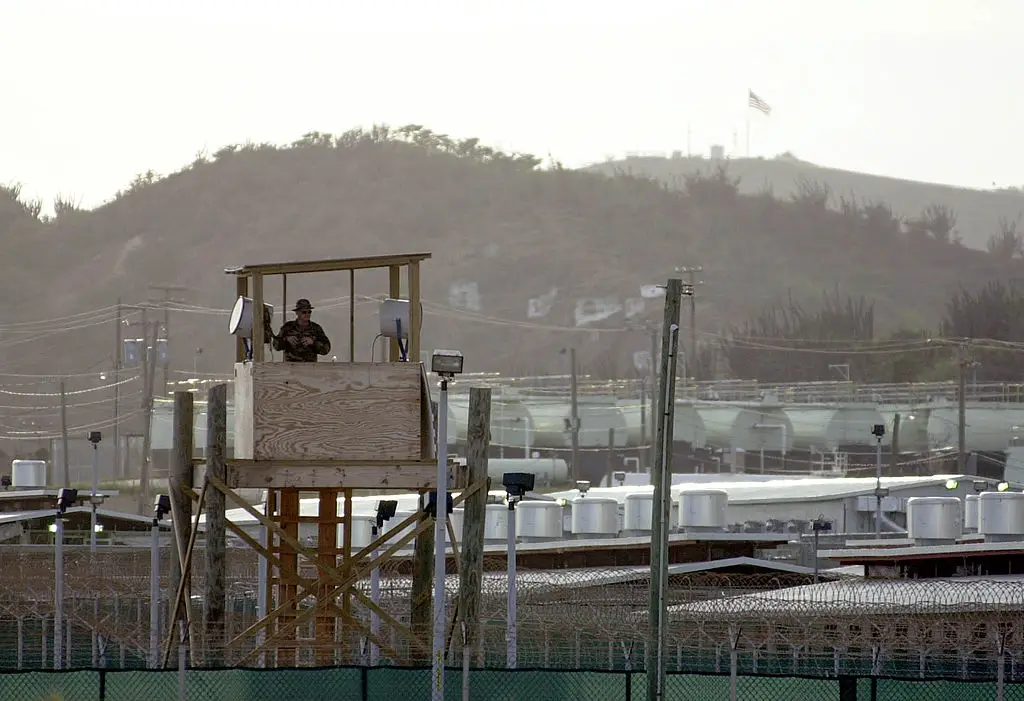 Khalid Sheikh Mohammed was transferred to the US Navy base at Guantánamo Bay in 2006 after being held in secret CIA prisons overseas. (Photo by Erik S. Lesser/Getty Images)