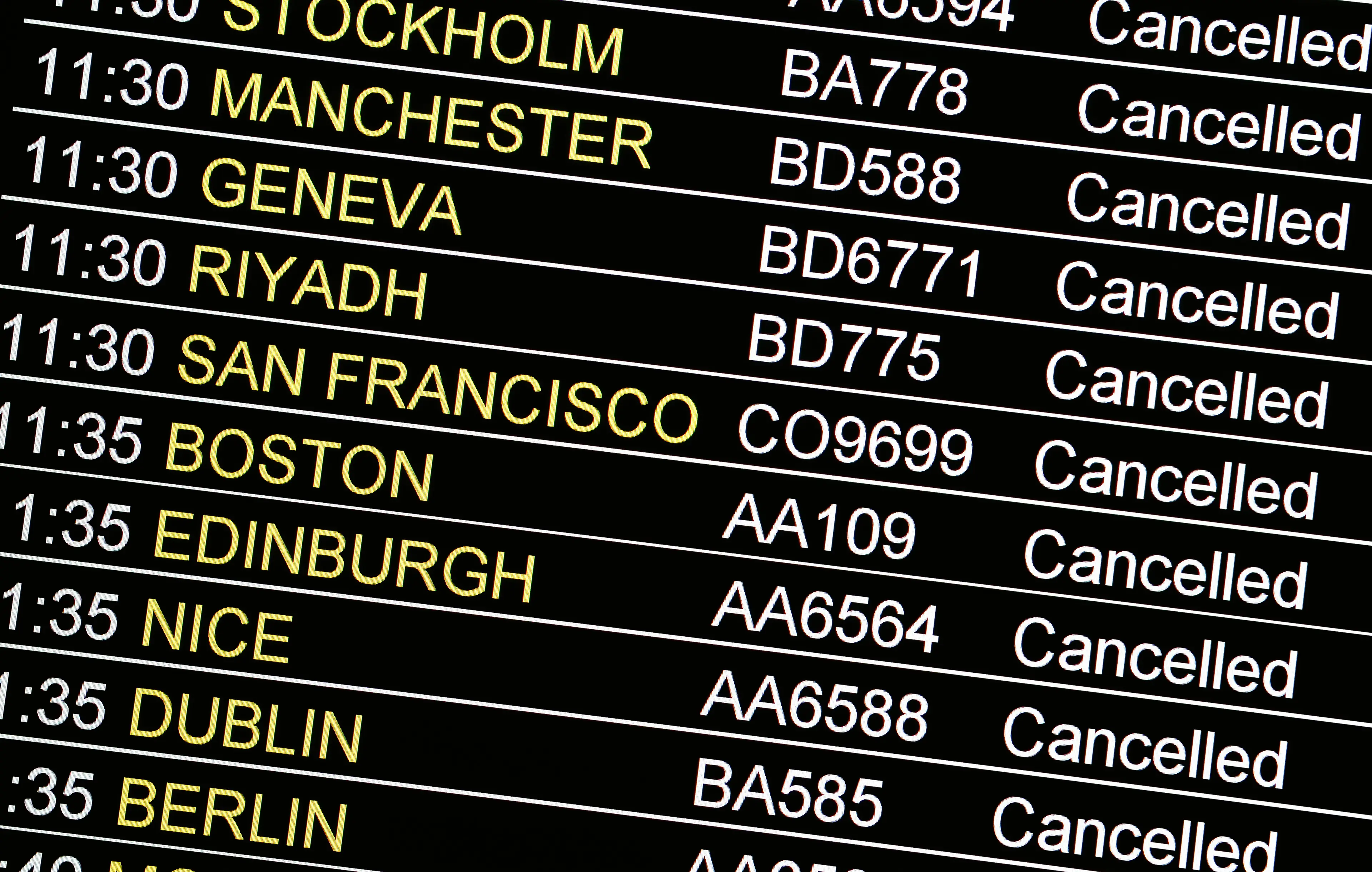 Their flight was cancelled but they had a plan.