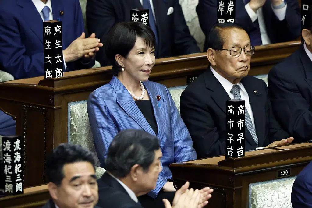 Takaichi is part of the Liberal Democratic Party (Kiyoshi Ota/Bloomberg via Getty Images)