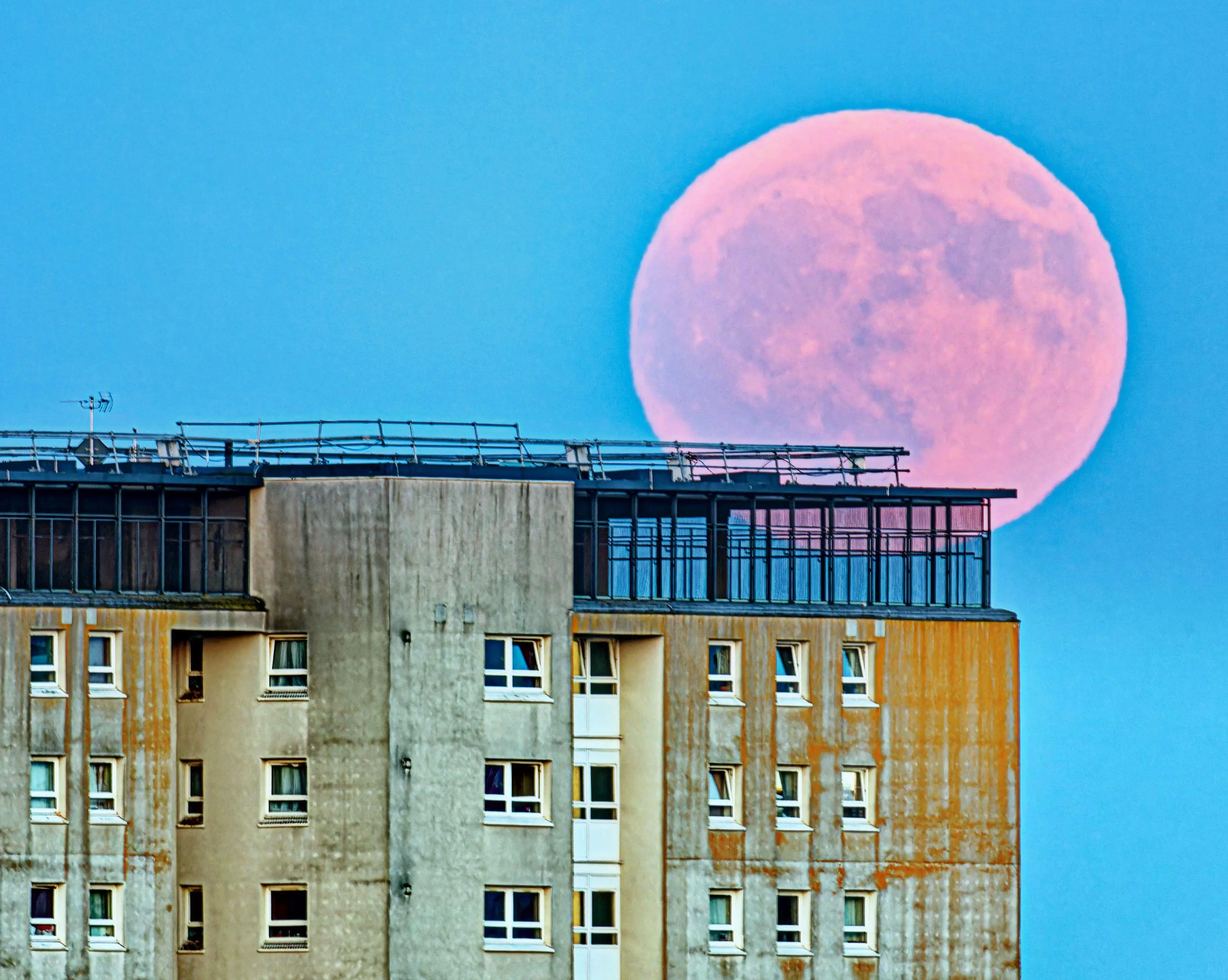 Shots of the Full Strawberry Moon were shared across social media.