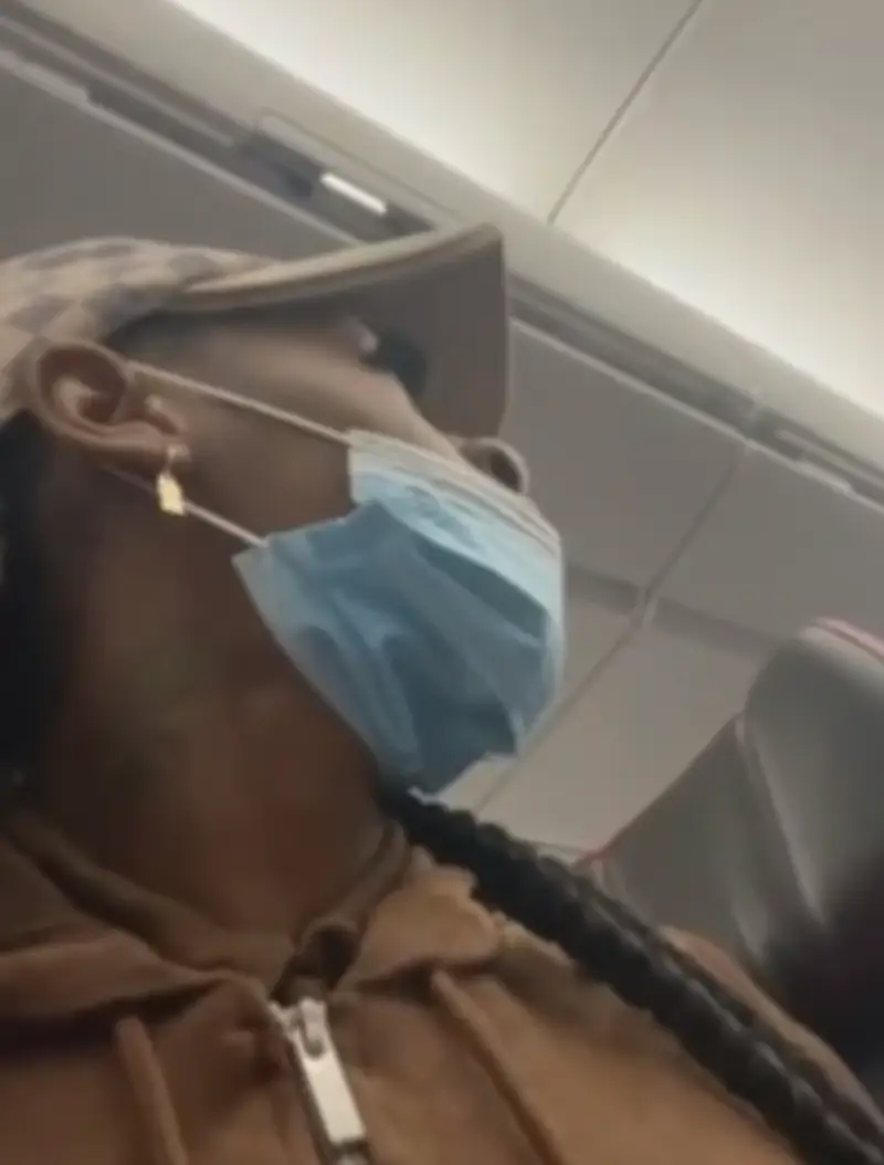 The athlete was upset at how the flight attendant spoke to her.