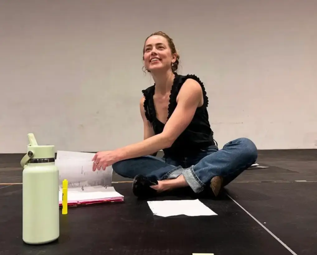 Heard ditched film for the theater (amberheard/Instagram)