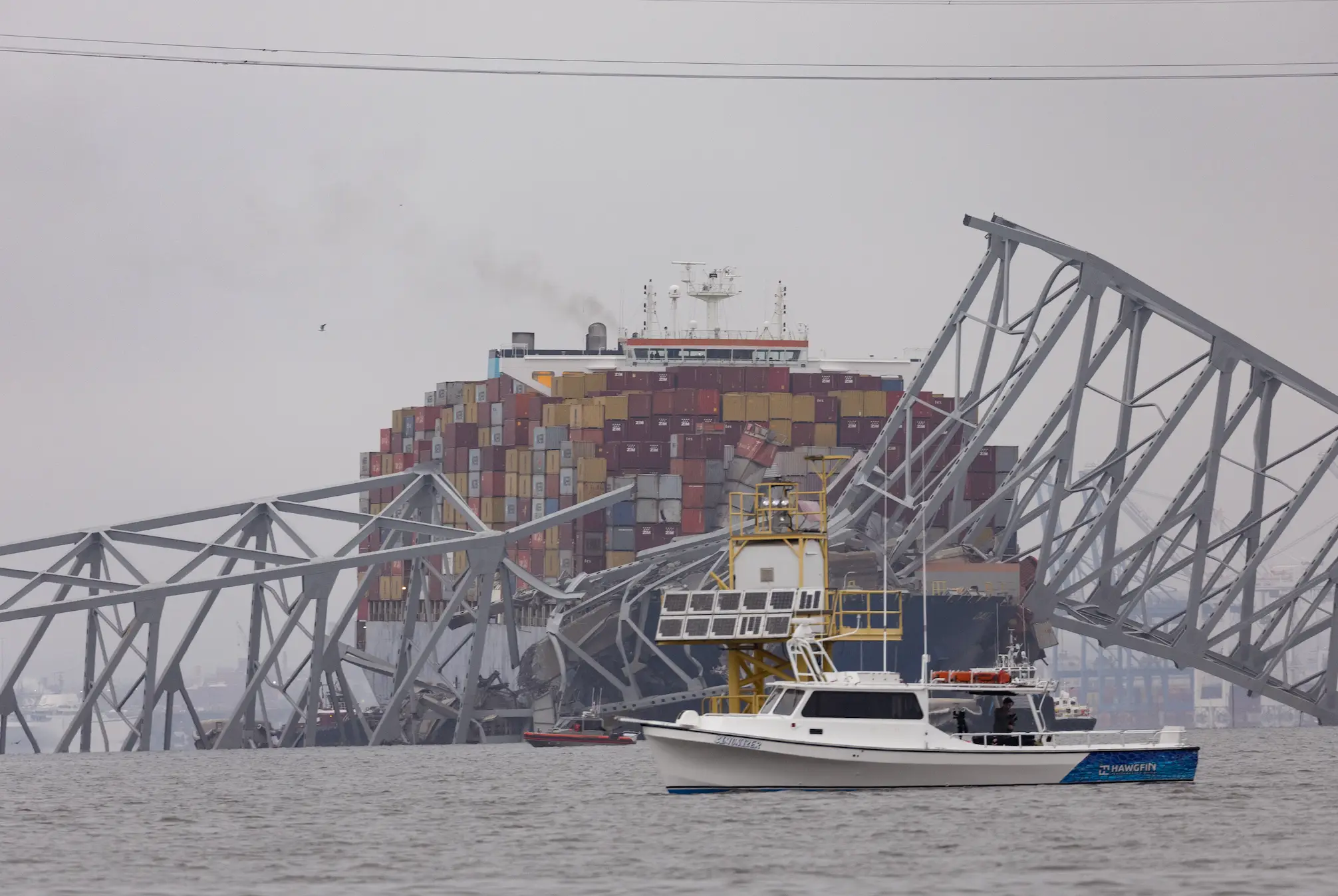 The bridge came down around 1:30 A.M. local time on March 26.