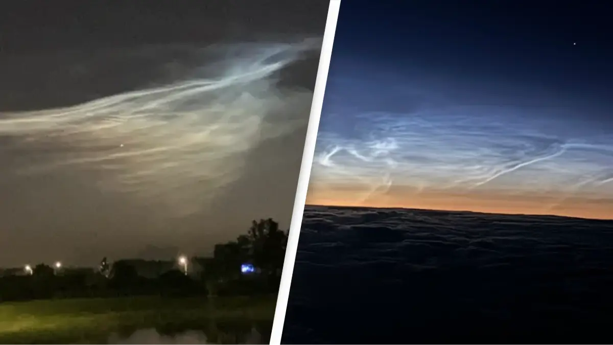 Extremely rare weather phenomenon appears in the skies following satellite launch