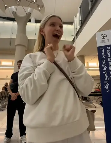 Maddie was clearly pleased with the outcome (YouTube/@macerly)