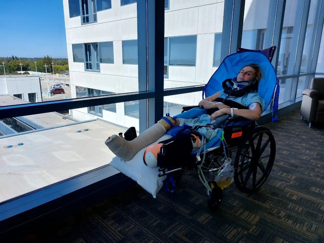 The student from New Zealand had to have her left foot amputated and now faces $1.2million worth of medical bills.