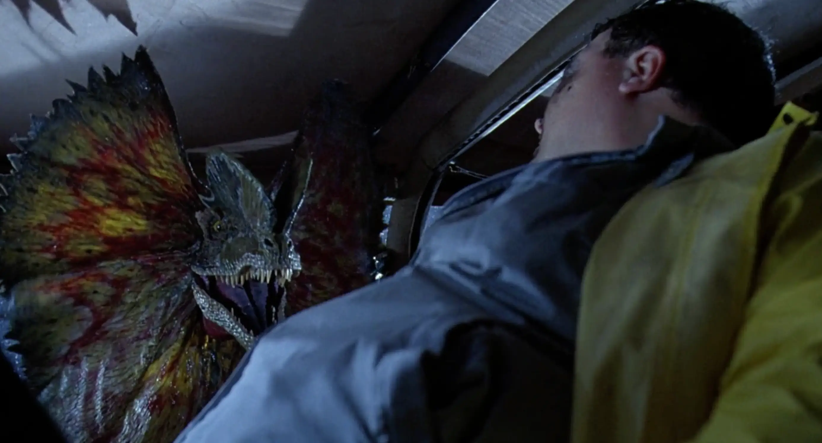 Believe it or not, a Dilophosaurus would have been a lot more scary in real life.