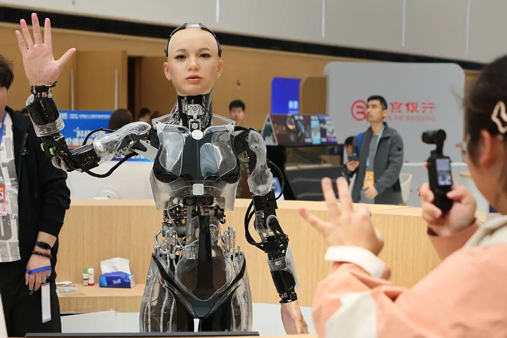 A number of companies have swapped human workers for robot workers in recent months. (Li He/VCG via Getty Images)