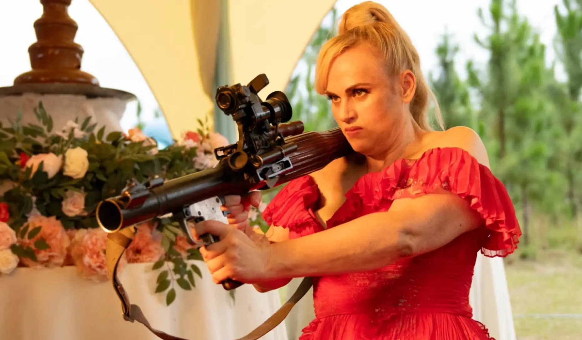 Rebel Wilson shared how she bust her nose open on the final fight scene she was involved in, in Bride Hard (Magenta Light Studios)