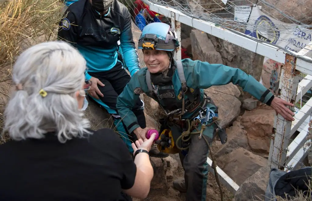 Beatriz said leaving was one of the 'hardest parts' (Photo by JORGE GUERRERO/AFP via Getty Images)
