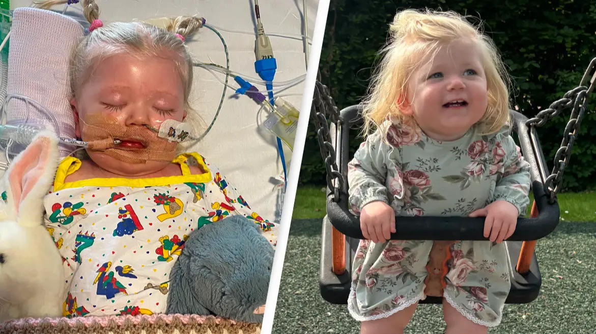 Baby nearly died and had foot amputated after parents noticed high temperature and worrying rash