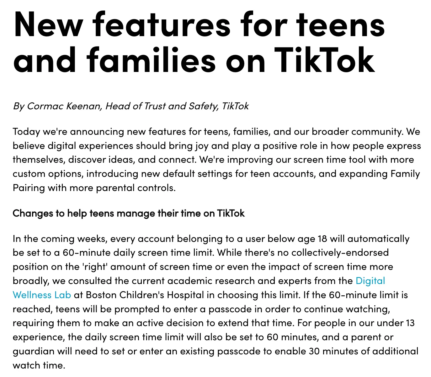 The new rules have been explained via the website.