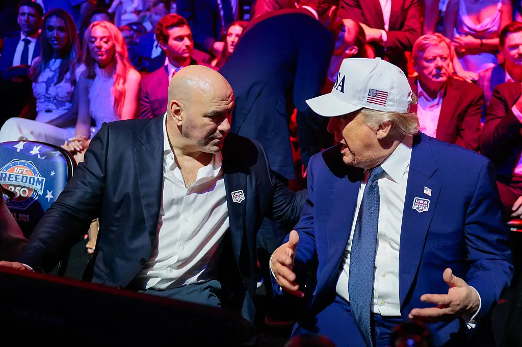 The pair sat beside each other throughout the night (Evan Vucci/Reuters/Bloomberg via Getty Images)