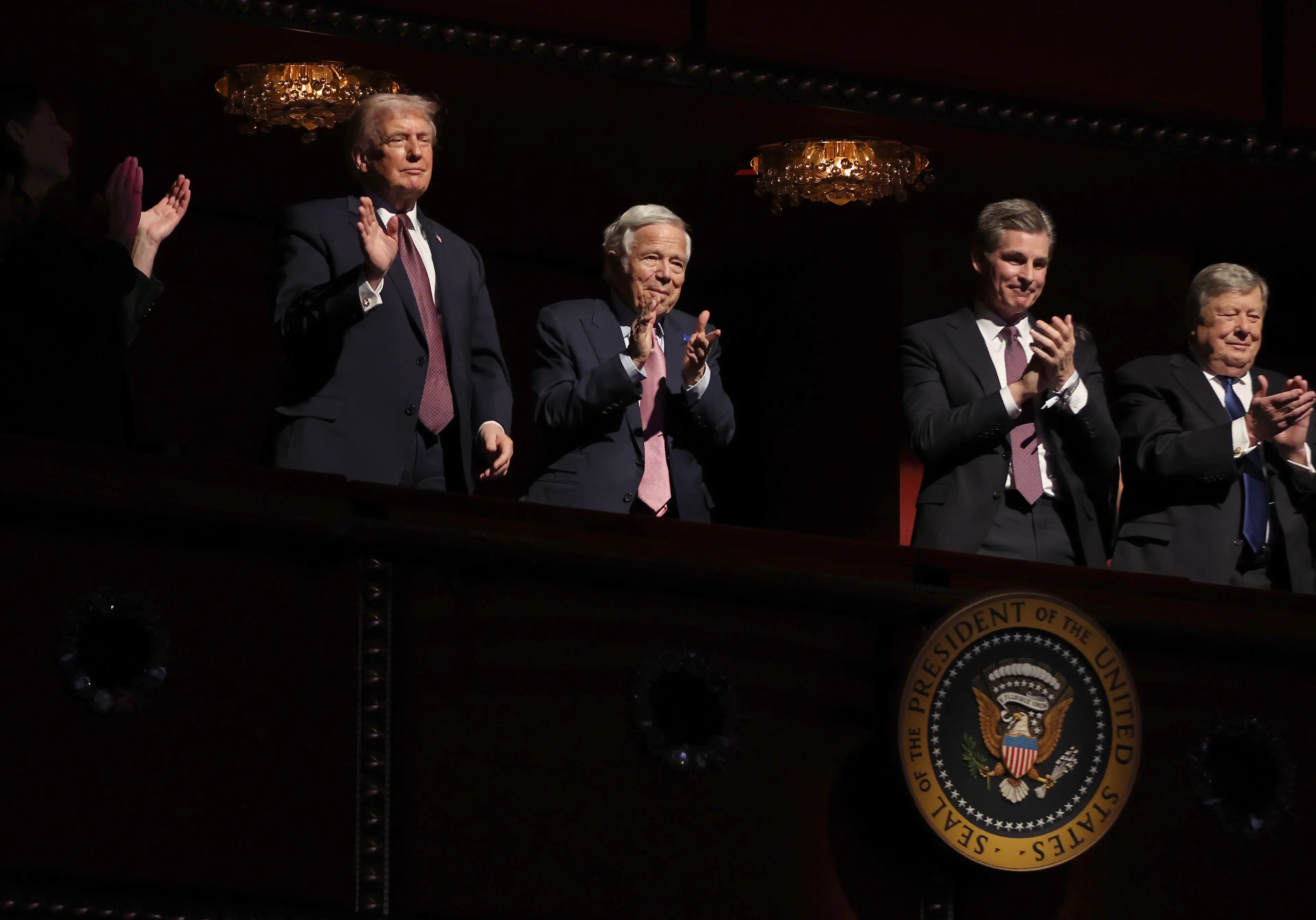 Robert Kraft made an appearance alongside Donald Trump at the screening of 'Melania' (Samuel Corum/Getty Images)