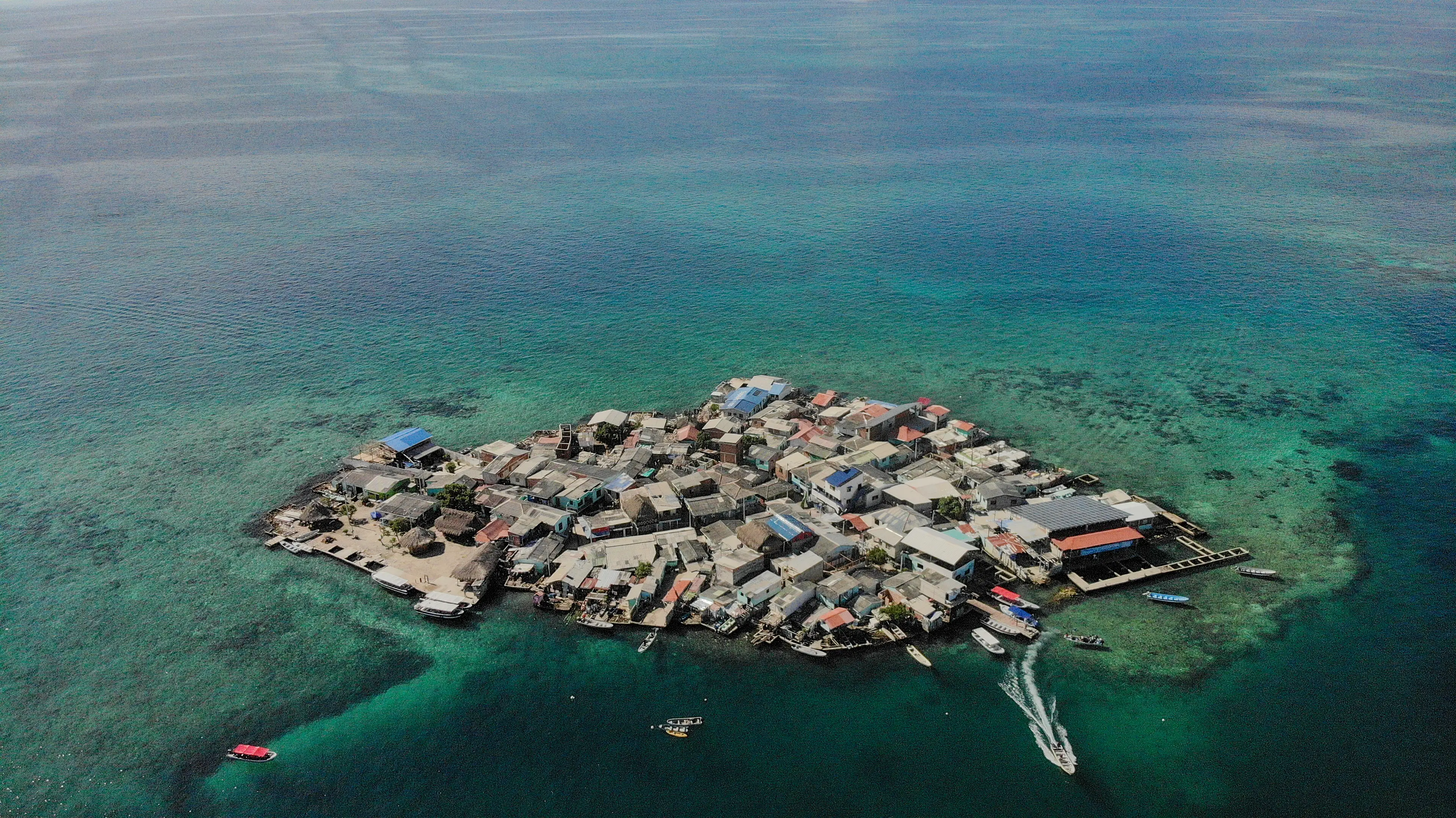 Santa Cruz del Islote is a tiny island off the boast of Colombia (Kike Calvo/Universal Images Group via Getty Images)
