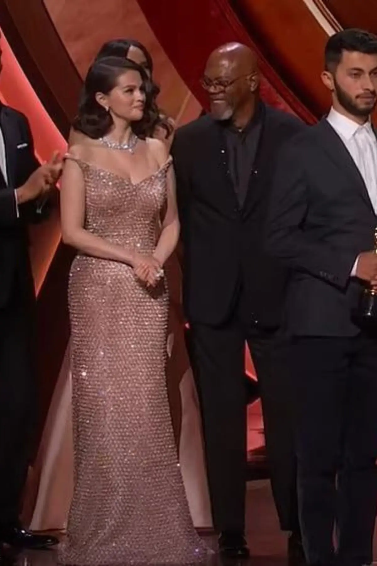 The Star Wars actor reportedly remarked how 'political' the filmmakers speech was (ABC)