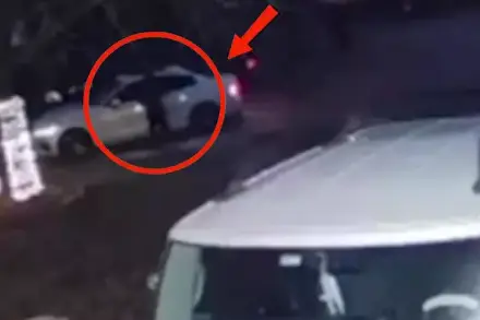 A person believed to be Olmos was seen near her car (KSAT)