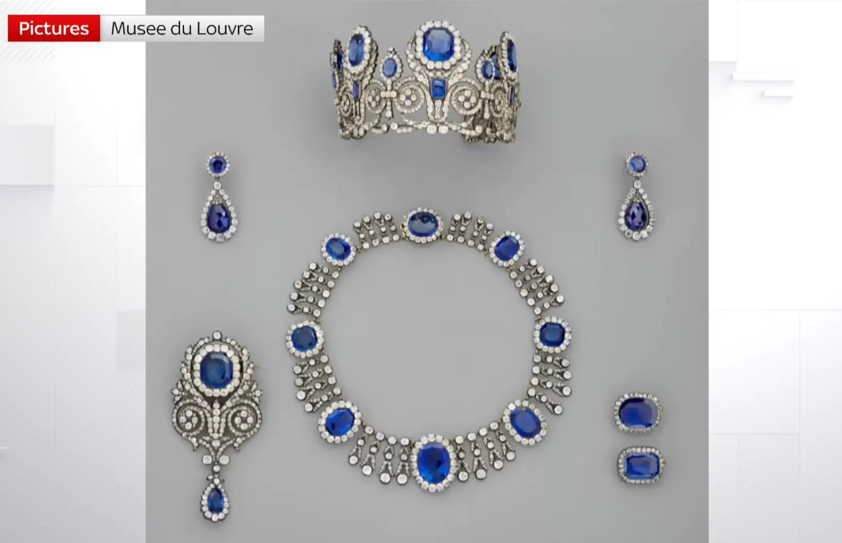 Some of the items the thieves stole during the weekend's heist (Sky News)