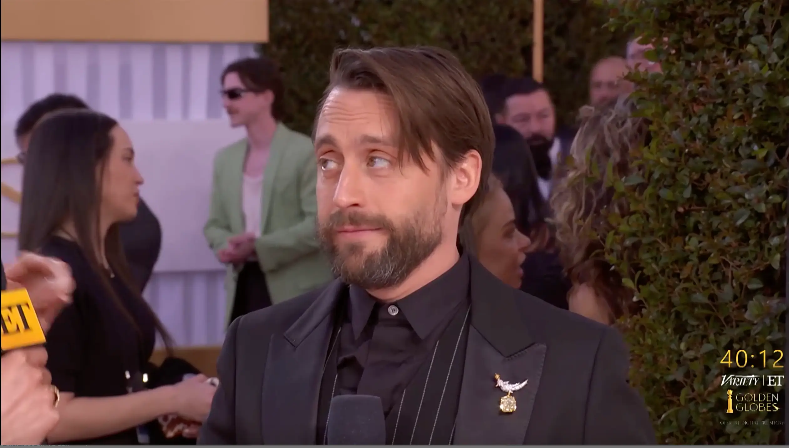 Kieran Culkin has been causing chaos on the red carpet (CBS)