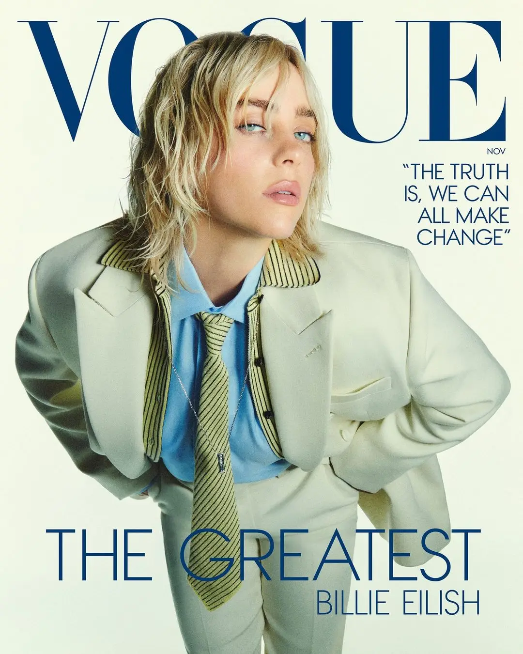 Billie Eilish is Vogue's November issue cover star (Vogue)