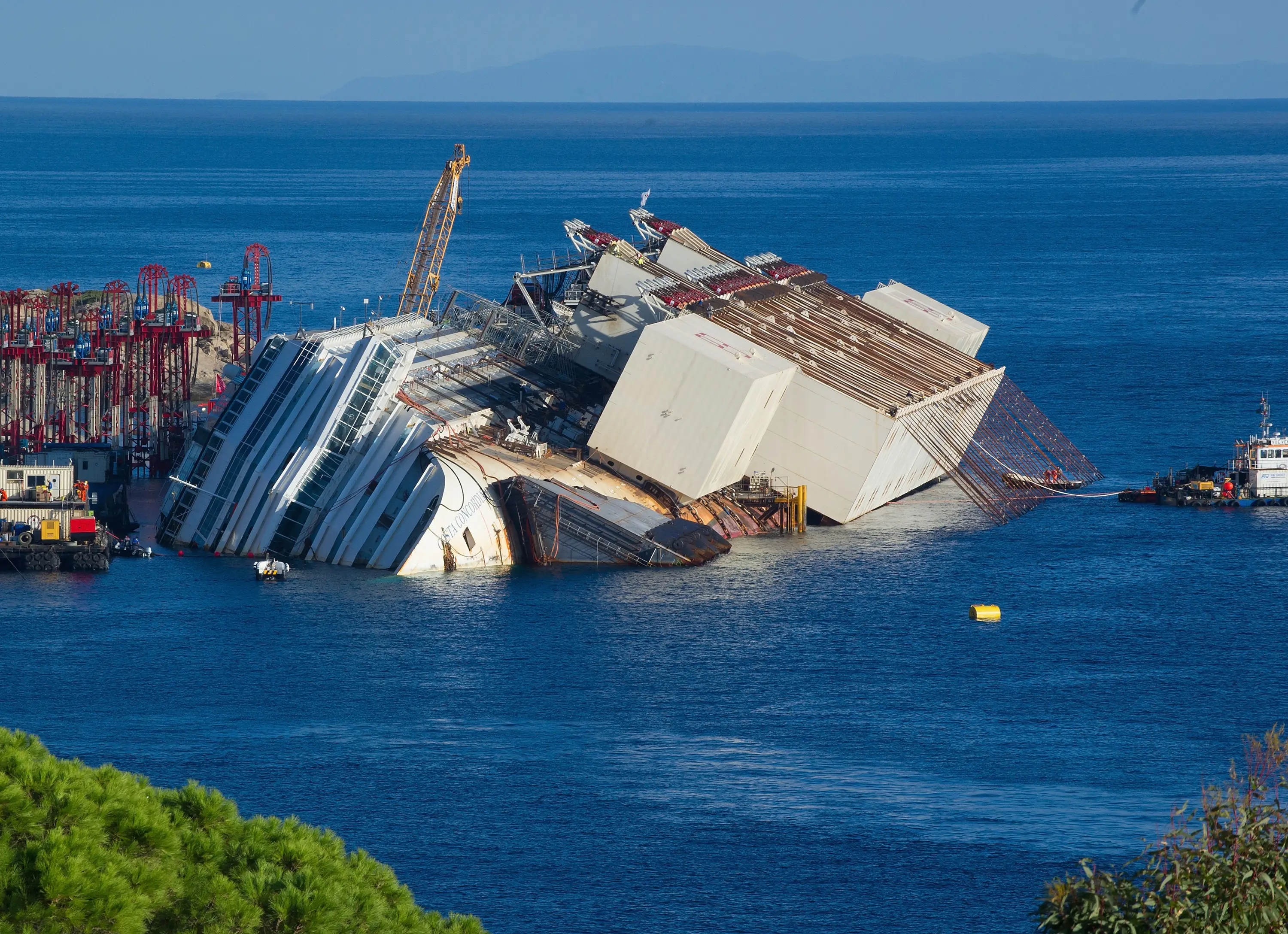 The wreckage of the Costa Concordia pictured in 2013 (Marco Secchi/Getty Images)