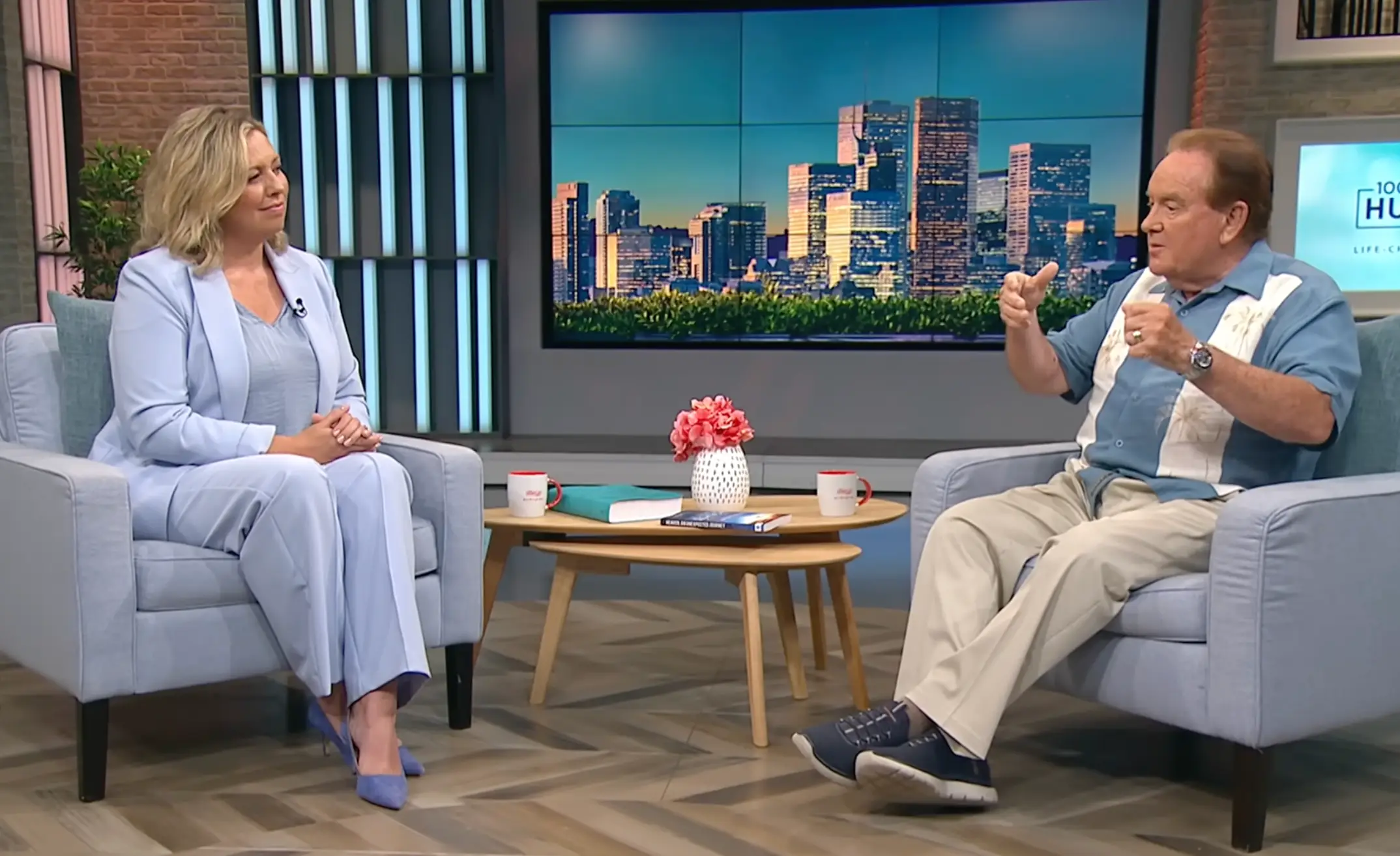 Jim shared his experiences of what he saw on the other side on the 100 Huntley Street show (100 Huntley Street/Youtube)