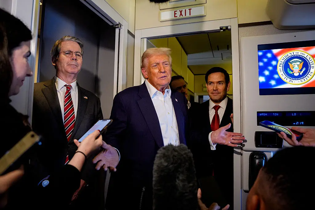 President Donald Trump addressed whether he'd consider a backdoor entrance into the Oval Office at the end of his current term (Andrew Harnik/Getty Images)