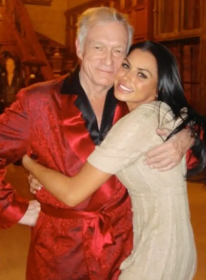 The model once lived with Playboy founder Hugh Hefner (@louiseglover/Instagram)