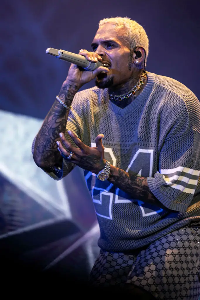 Chris Brown was arrested in Manchester for a crime he is alleged to have committed back in 2023 (Per-Anders Pettersson/Getty Images)