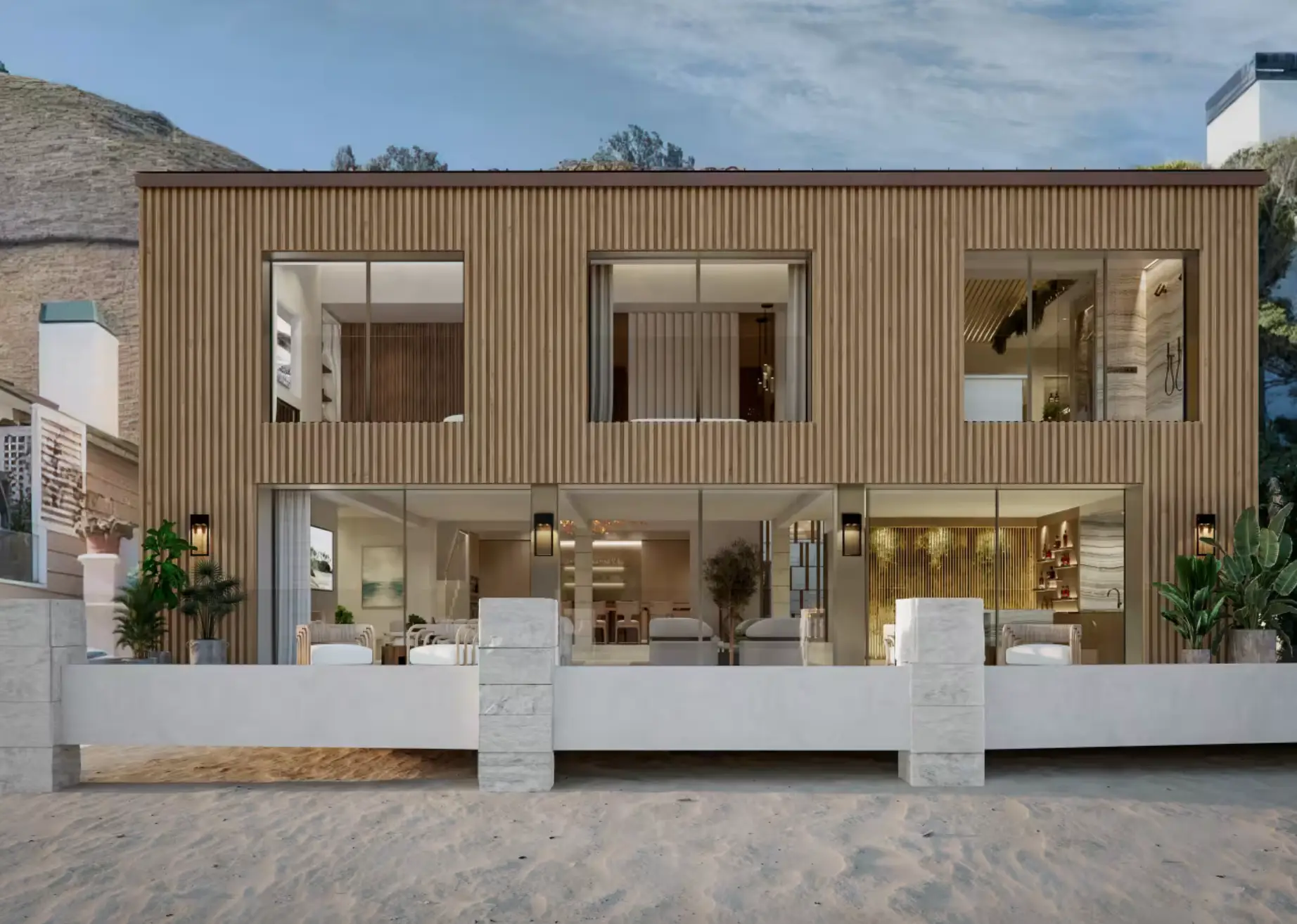 Rivani's was hoping to fetch $40 million for the oceanfront property on Carbon Beach (Robert Rivani)