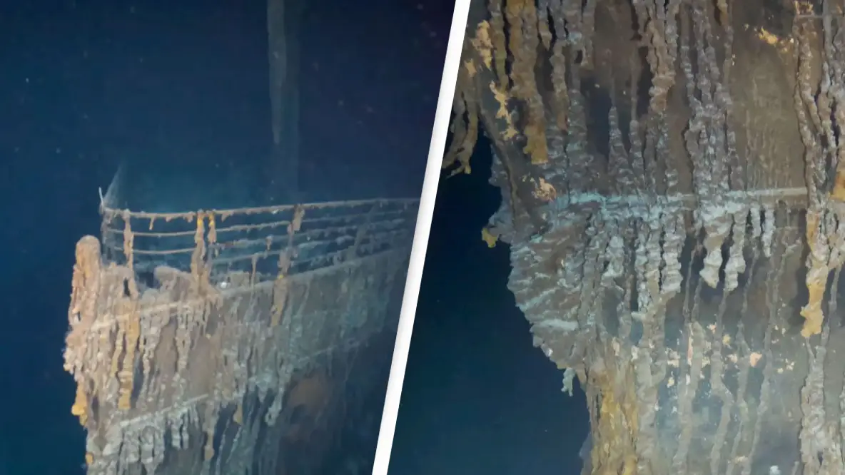 Titanic wreckage seen like never before in brand new footage